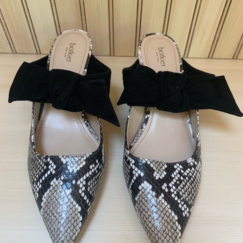 Botkier Pina Kitten Heeled Shoes, Snakeskin